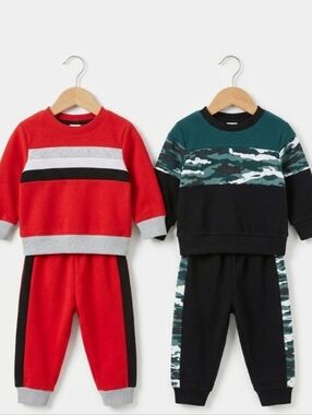Boys 2-Pack The Children's Place Active Sets Size 12-18M - Great Condition